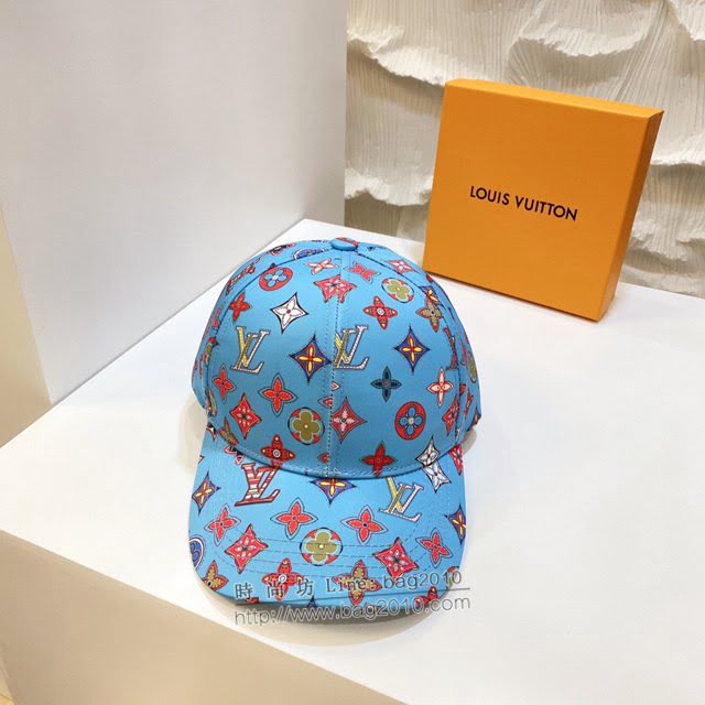 LV男女同款帽子 路易威登新款印花棒球帽鴨舌帽  mm1218